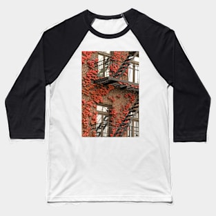 Fire Ivy. Bold Autumn Colors Baseball T-Shirt